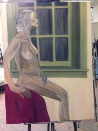 oil painting on canvas