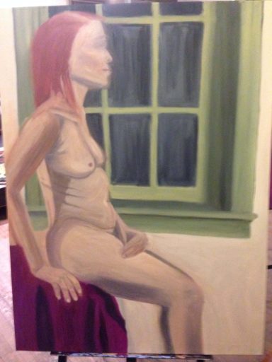 oil painting on canvas